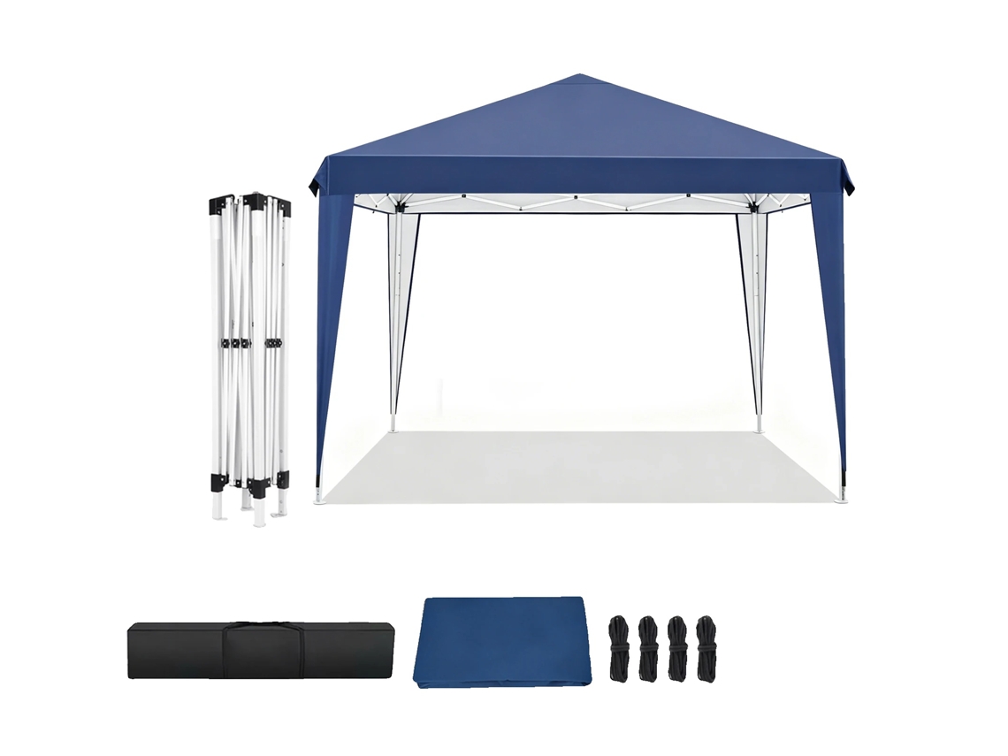 Gazebo, Toldo Impermeável, Proteção Uv, Marinho, 3*3m