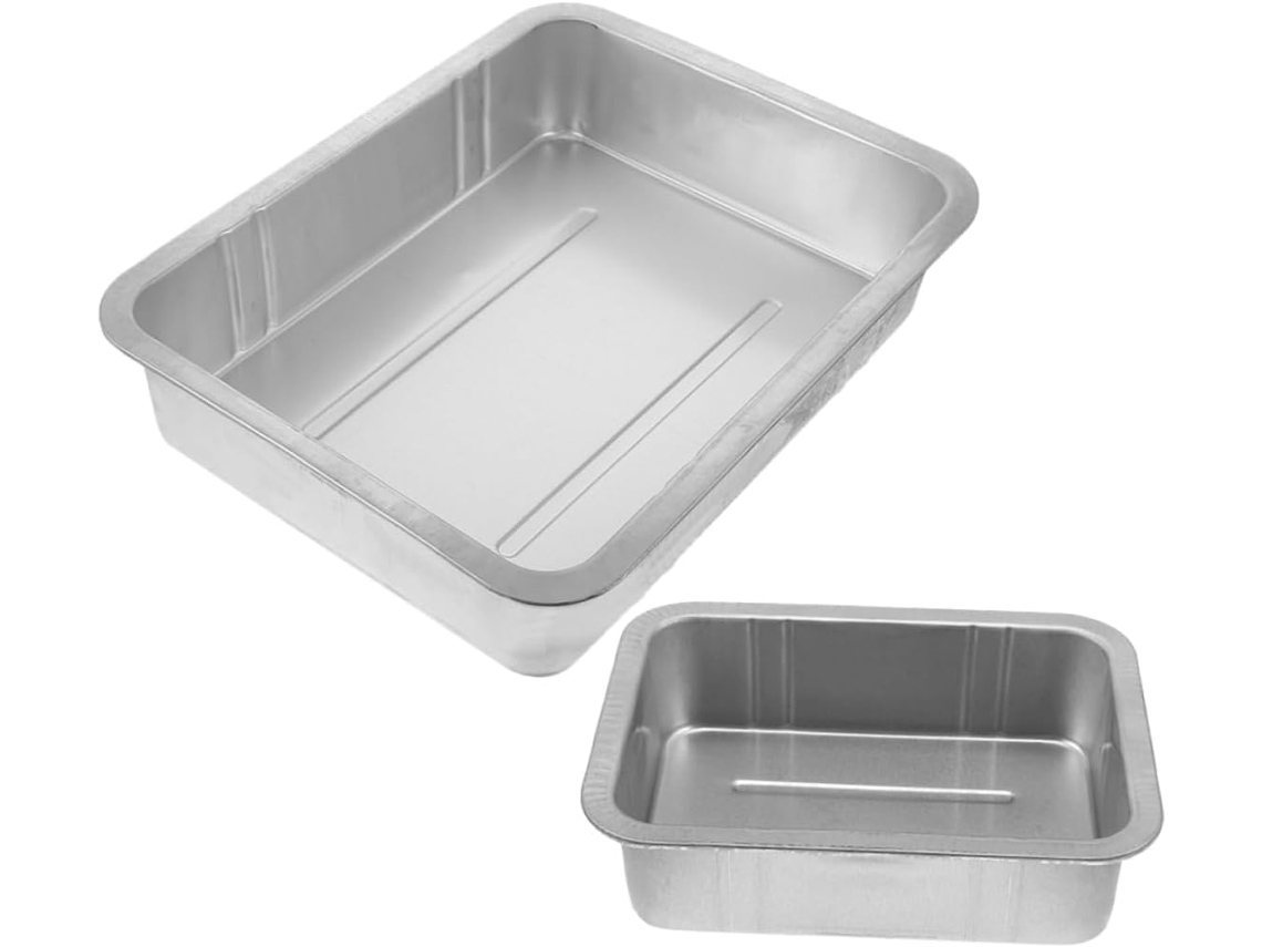 Bandeja Coletora De Óleo Metálica 2 Peças,grande Para Caminhões E Carros,troca Veículos.