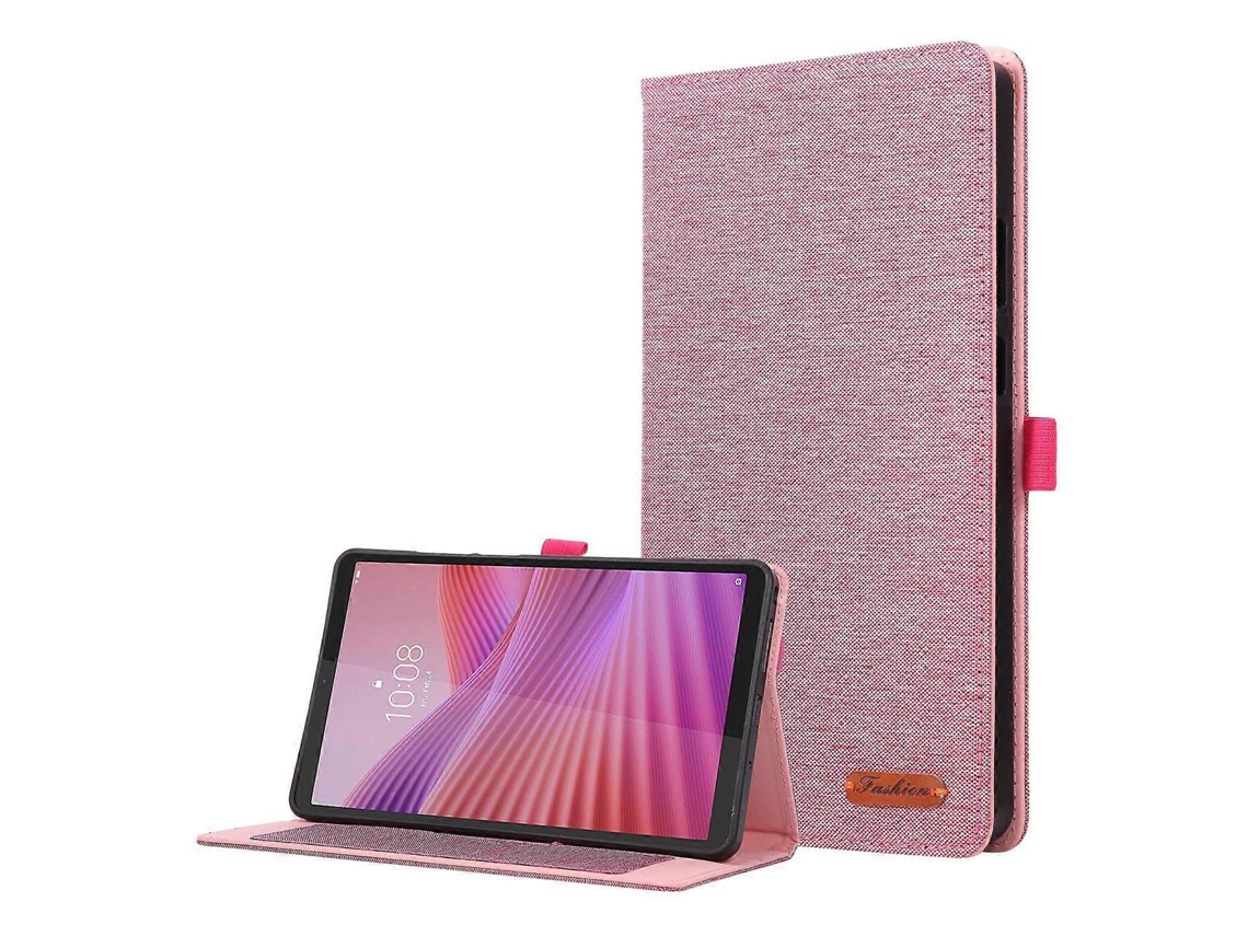 Capa De Couro Texturizada Com Aba Horizontal Para Tablet Lenovo Tab K9 / Tab One