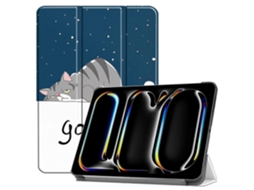 Capa de couro inteligente tripla pintada Webake Custer para tablet