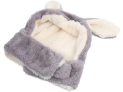 De Pelúcia Unissex Com Orelhas De Coelho, Quente E Protetor Para Outono E Inverno, Design Gokoco