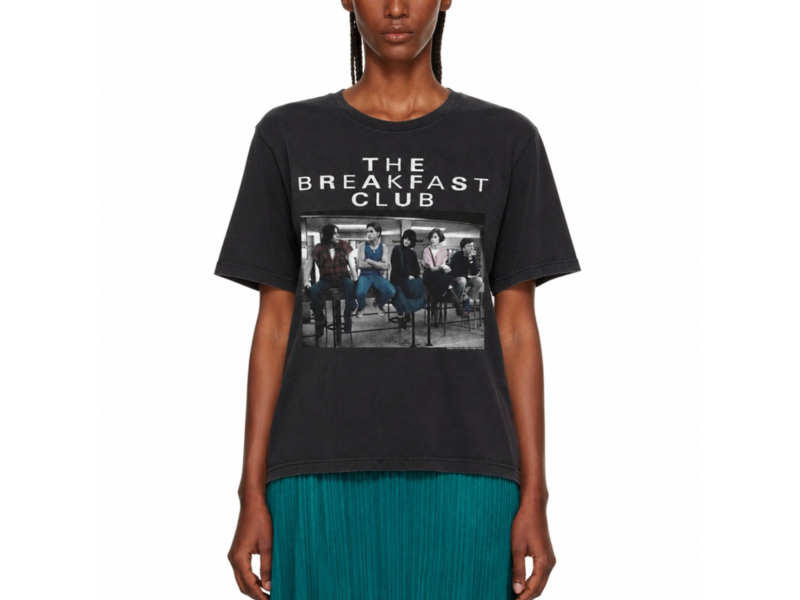 Rockinstone Breakfast Club Movie Photo Black Adult T-shirt Size:m