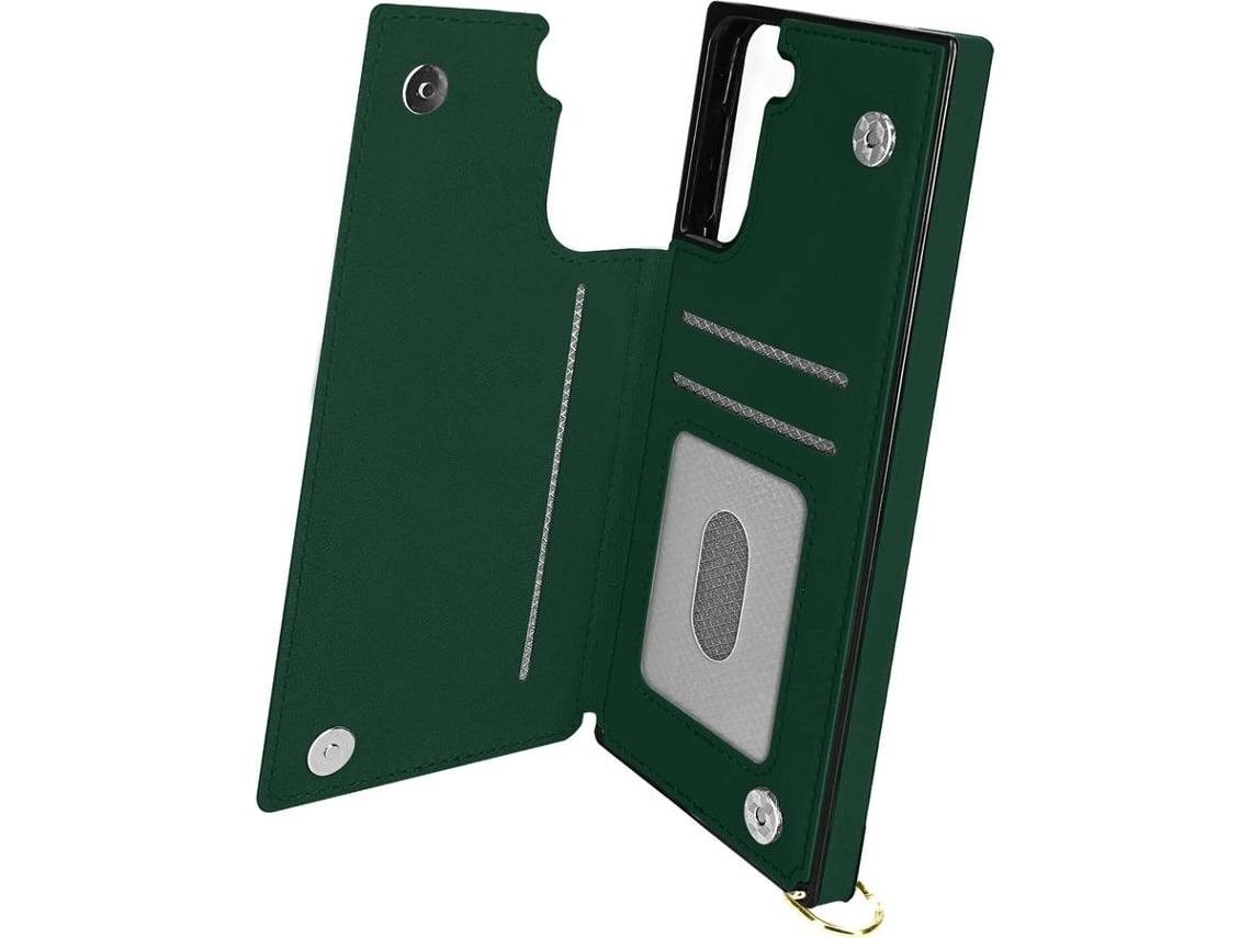 Lurelia Capa Com Cordão Para Samsung Galaxy S21 Verde