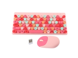 Combo De Teclado E Mouse Sem Fio Com 86 Teclas Para Pc
