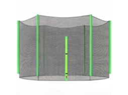 Rede de Segurança SINI TECH STORE para trampolim Ø305cm, com porta e fecho de correr, verde