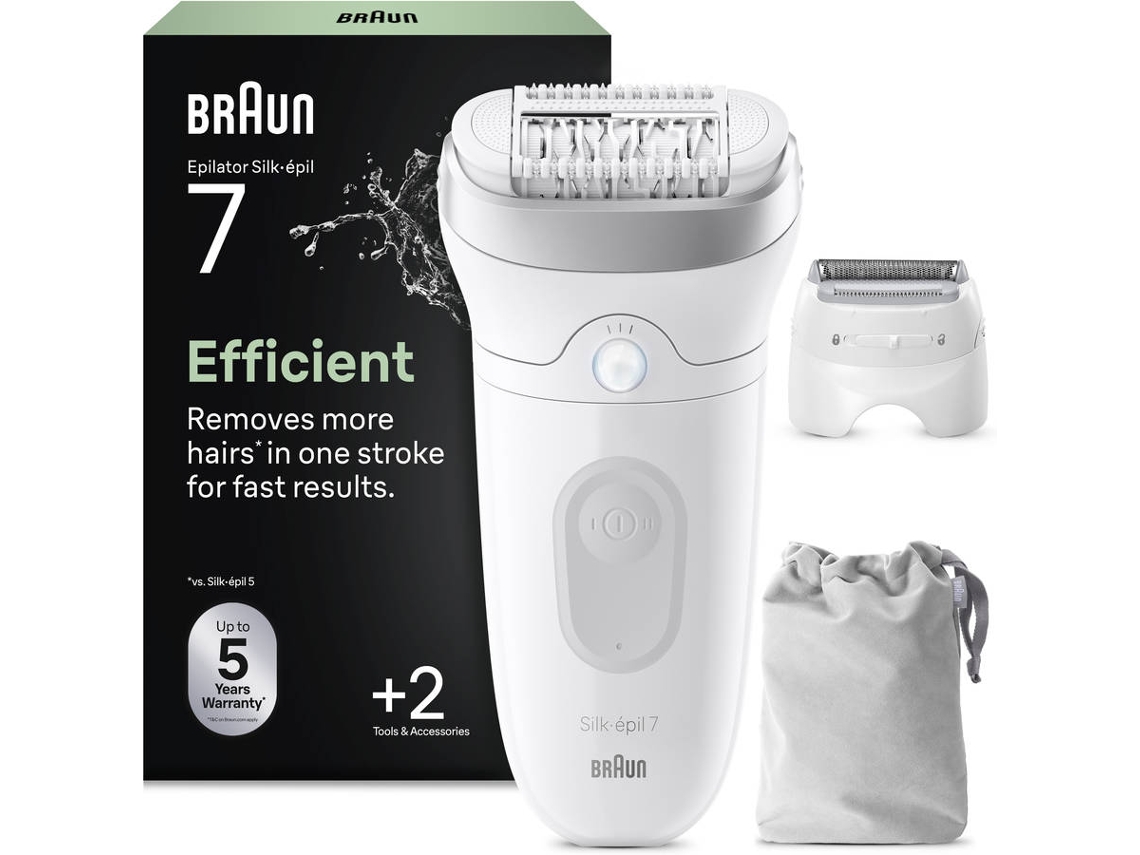 Depiladora BRAUN Silk·épil S7 7-041 (Arranque - Multi-zonas - Bateria)