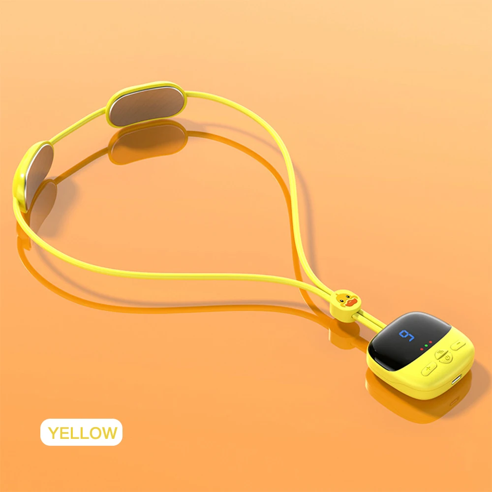 Mini Dispositivo Portátil De Massagem Cervical Ems Para Relaxamento E Alívio Da Dor, Com Suporte Inteligente Costas E Pescoço.