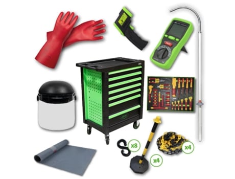 CARRINHO DE FERRAMENTAS 7 GAVETAS VERDE ESPECIAL VDE JBM