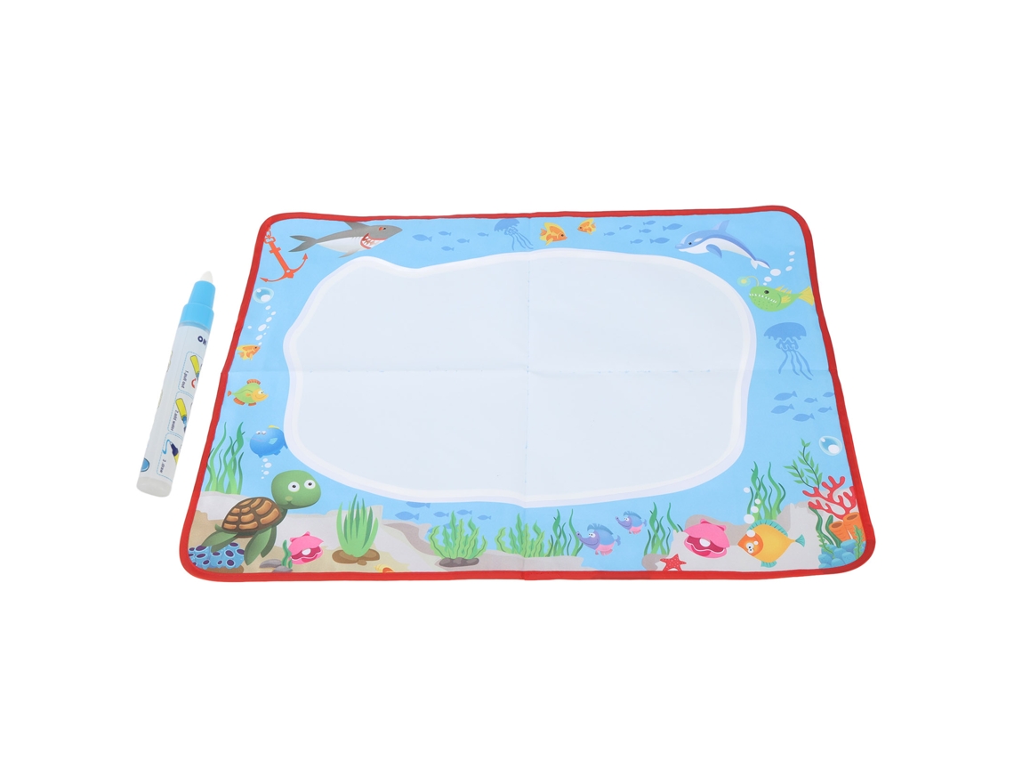 Ats alfombra de Pintura com Água Educativa Grande para Crianças, Alfombra de Desenho com Água para Coordenação Olho mão, Ocean Pad