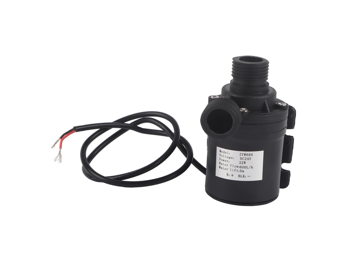 Bomba Primerox de Circulação de Água Quente Submersível 24v Brushless 800l/h 5m para Aquário Solar