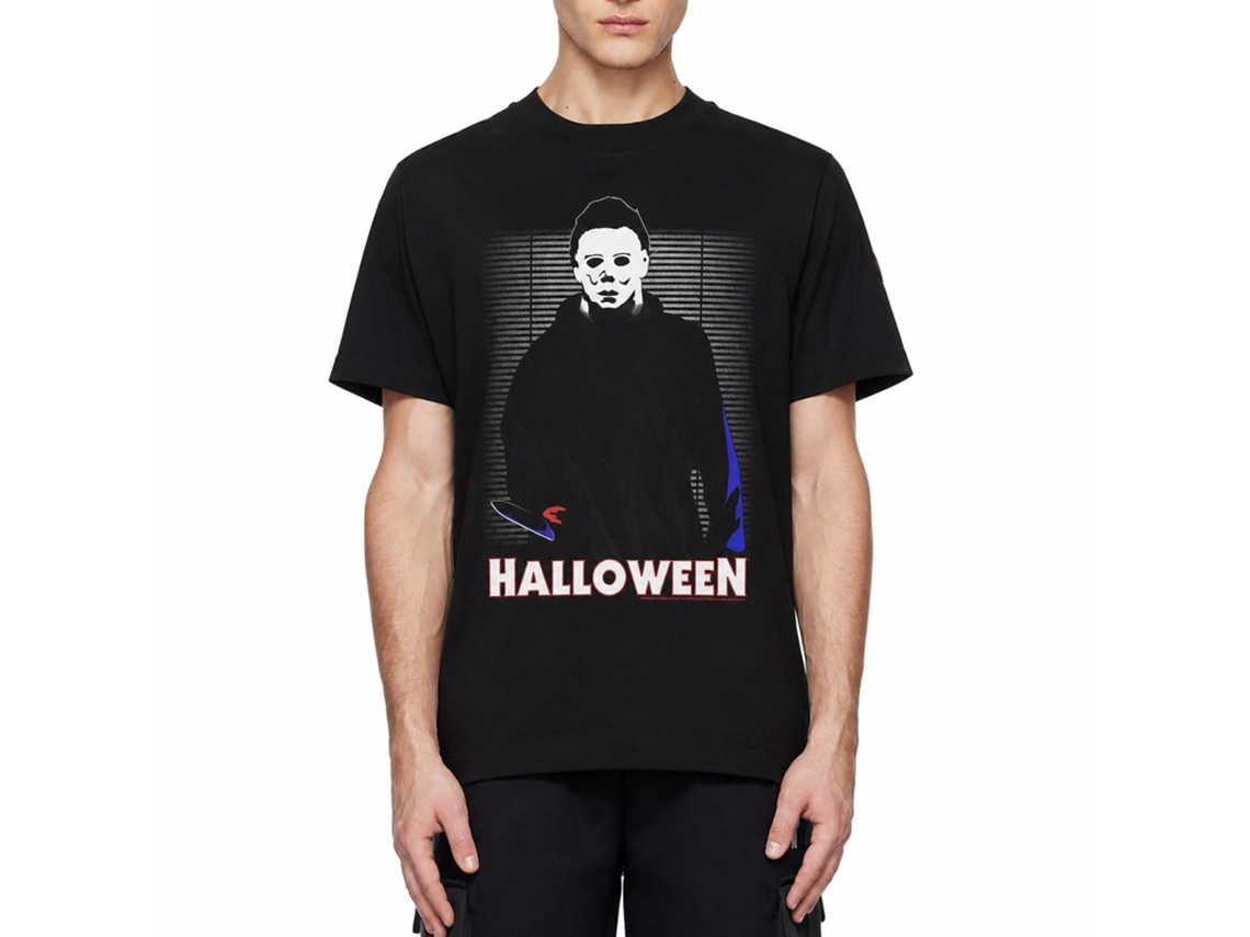 Rockinstone Halloween In The House Black Adult T-shirt Size:l