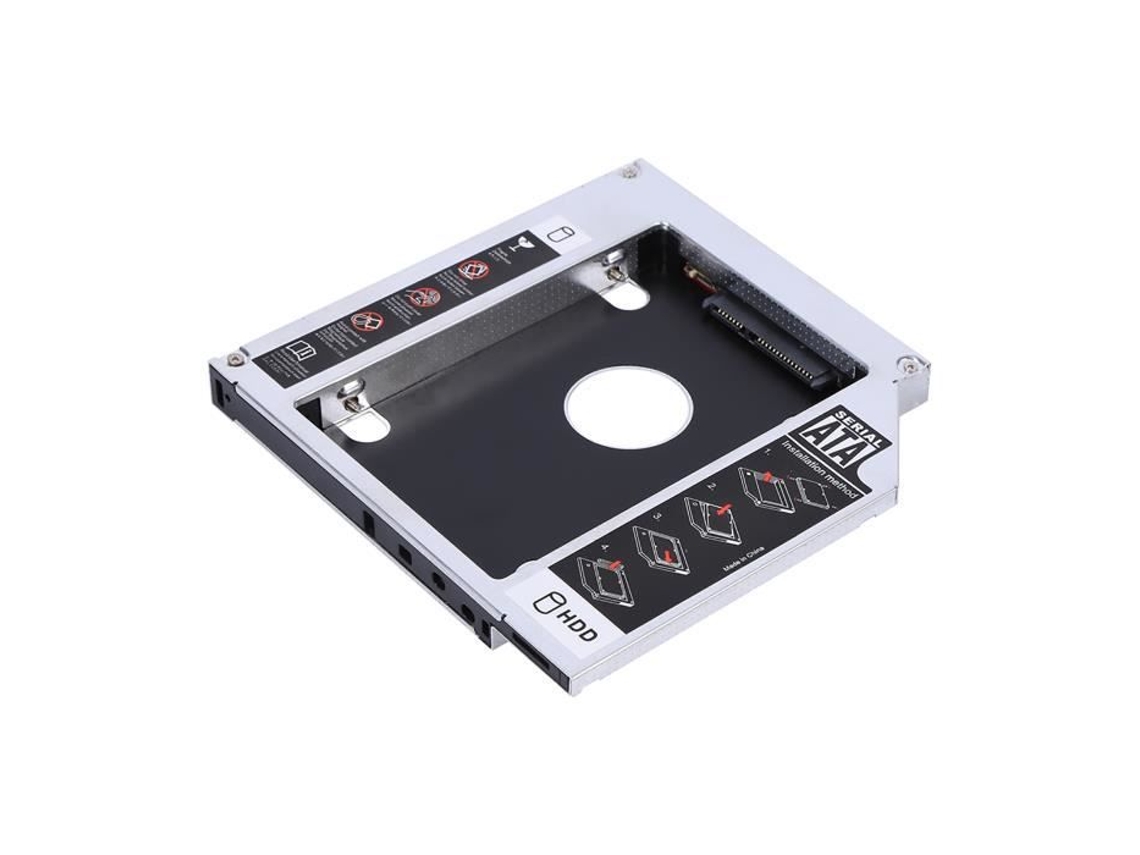 HURRISE Hdd Caddy 12 7 Mm Alumínio Sata Hdd Ssd Caixa para Disco Rígido Adaptador Dvd Caddy Óptico para Computador Portátil
