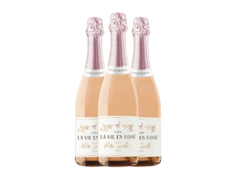 Espumante rosé MAITE GEIJO La Vie en Rose Brut Cava (0.75 L - 3 Unidades)