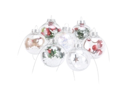 Bola De Adorno Natal Transparente Plástico Pendurado