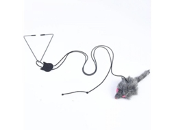 2026 brinquedo Interativo para Gatos: Mosca Saltitante com Cordão de Rascagem e Palo Retrátil para Exercício e Diversão