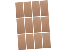 Lote De 12 Blocos-notas De Poche Em Papel Kraft Couleur Kaki Para Planejamento E Organização