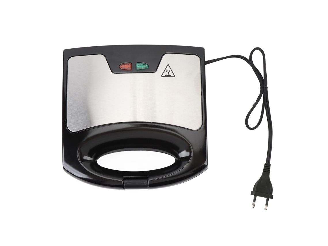 Máquina de fazer waffles elétrica 800w com placa antiaderente compacta para café da manhã lanches Eu plug 220v