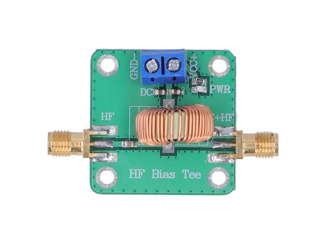 Módulo Dc Bias Tee Rf 0.2‑180mhz 30v Componente Eletrônico Sinal Microwave