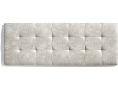 Cabeceira de Cama  Retangular 7487 (Branco - Tecido - 152x57x5 cm)