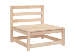 Conjunto 1 Sofá De Jardim Vidaxl Marrom Madeira De Pinho Maciça (70 X 70 X 67 Cm)