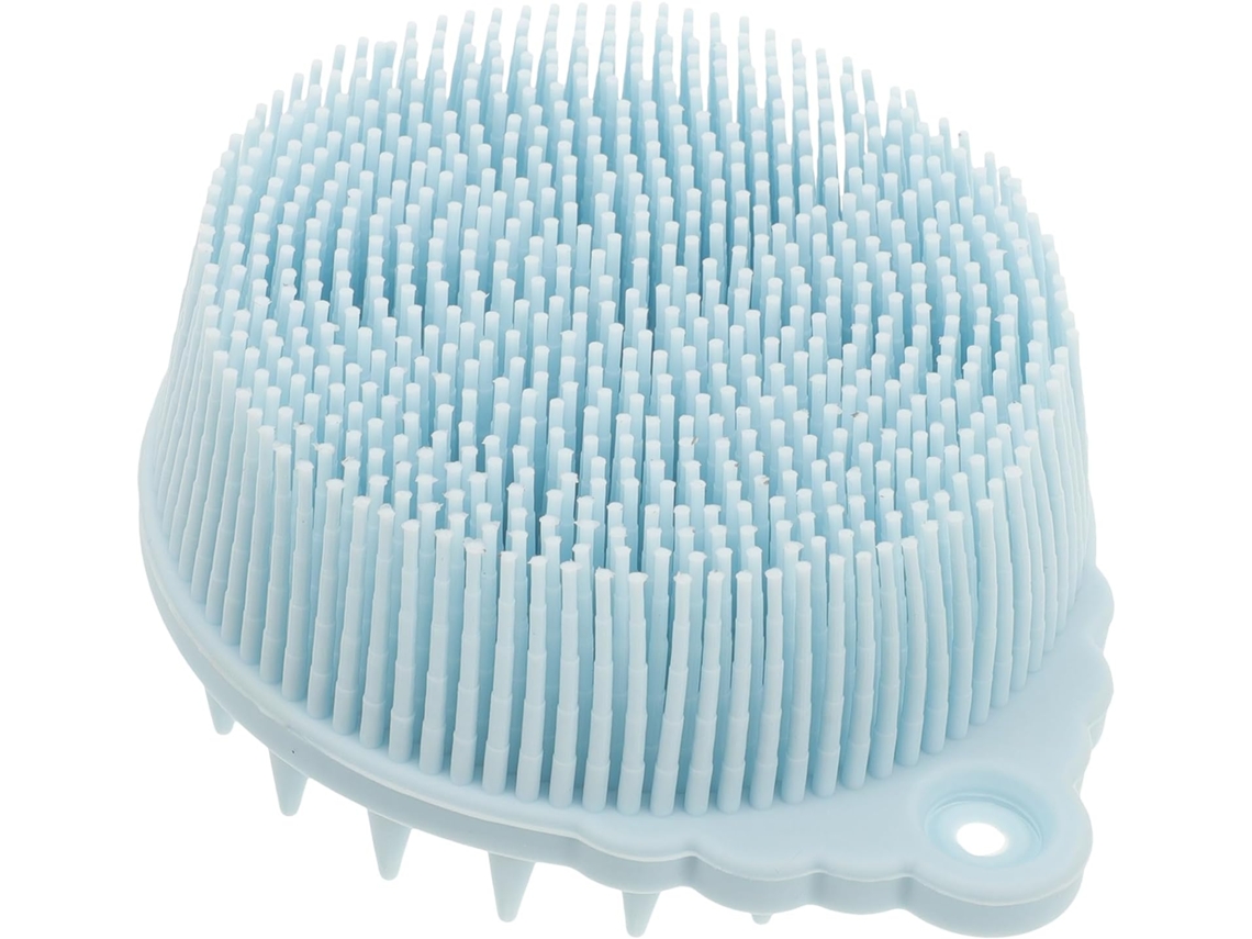 Escova De Banho Silicone Dupla Face, Escova Para Corpo E Cabelo, Esponja Esfoliante Para Chuveiro, Limpador De Banho