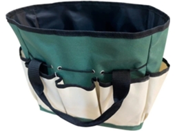Bolsa organizadora para ferramentas de jardim com 6 bolsas, 30 x 30 cm, lona, ideal para Plantio e Capina Leve.
