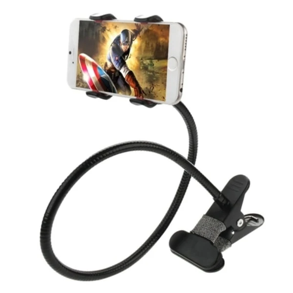 Suporte Para Celular (pacote Com 2) - Suporte Flexível Com Clipe Para Celular, Preto