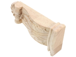 Suporte Para Coluna Romana Esculpida Em Madeira Maciça Para Decoração De Interiores.