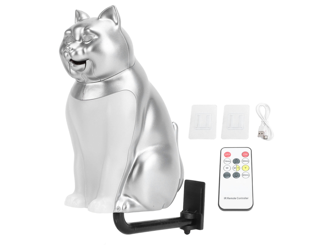 2026 lâmpada de Noite Gatito Led com 3 Temperaturas de Cor Ajustáveis Sem Passos, Controle Táctil, Recarregável, Decorativa com Som