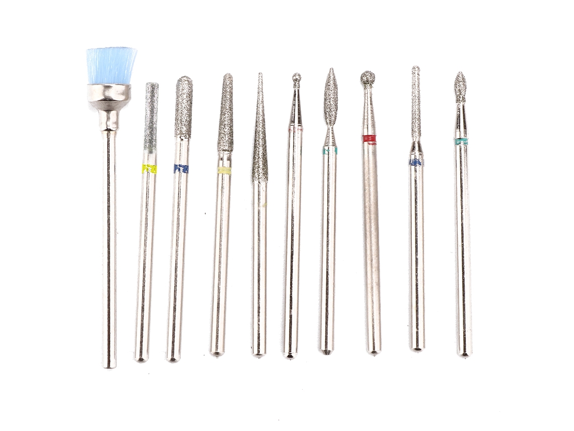 Conjunto De 10 Brocas Para Lixadeira Elétrica De Unhas Acessório Para Manicure Pedicure Polimento De Unhas
