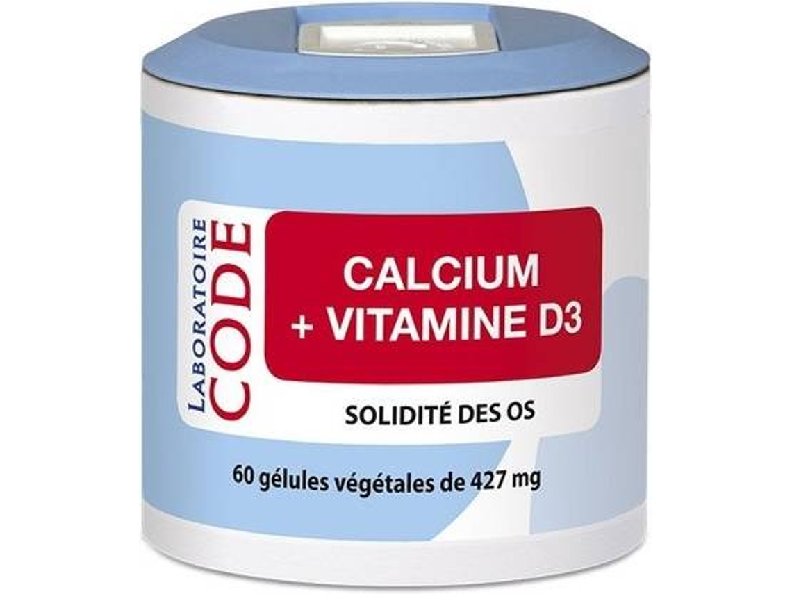 Suplemento Alimentar LABORATOIRE CODE Cálcio (60 cápsulas de 425g)