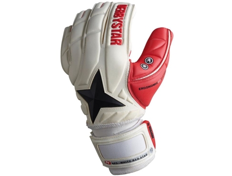 Luvas de goleiro Derbystar Aps em vermelho, modelo 2667, tamanho 10,5, Glemo
