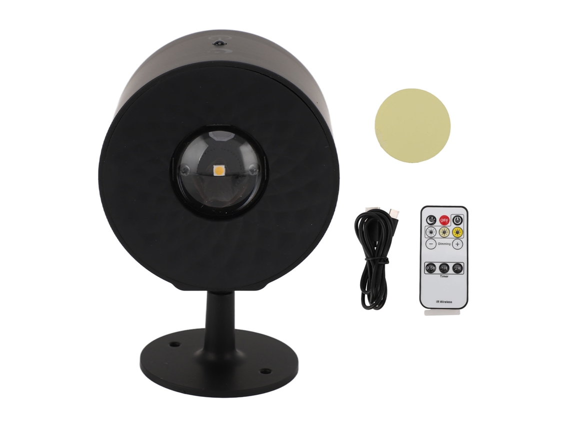 Aplique de parede LED magnético sem fio 360° com controle remoto e toque 3 modos de cor S/MARCA