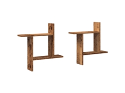 Wall Shelf, Wall Shelves Vidaxl Marrom Madeira Processada (50 X 12 X 50 Cm)