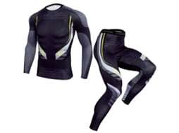 Traje Deportivo Masculino de Secagem Rápida com Almohadilla de Gel S/MARCA