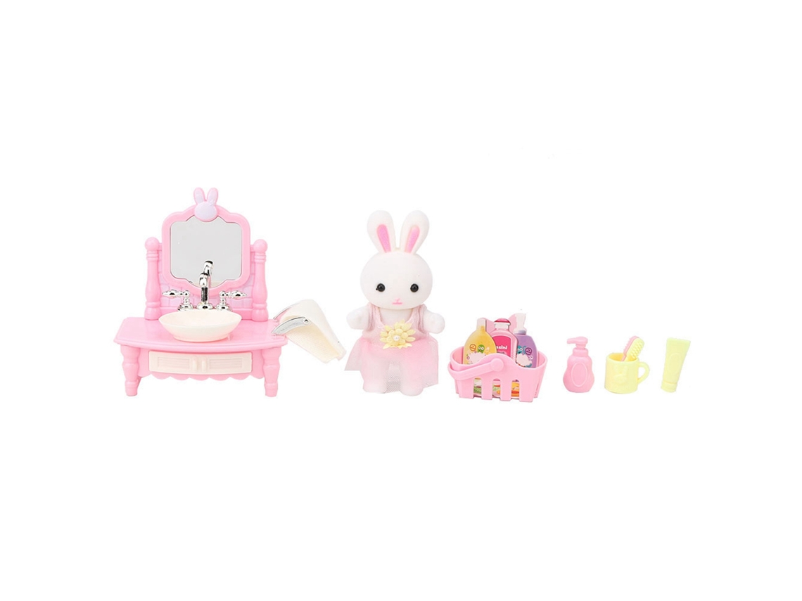 Primerox brinquedo de Role Play Casa de Bonecas Pia Mini Simulação com Acessórios Abs 3 Anos+