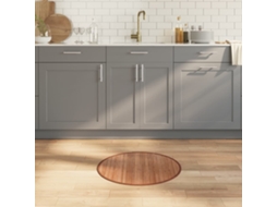 Vidaxl Tapete Redondo 60 Cm Bambu Natural
