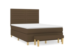 Box Spring Bed, Box Spring Beds Vidaxl Marrom Tecido (140 X 200 Cm)