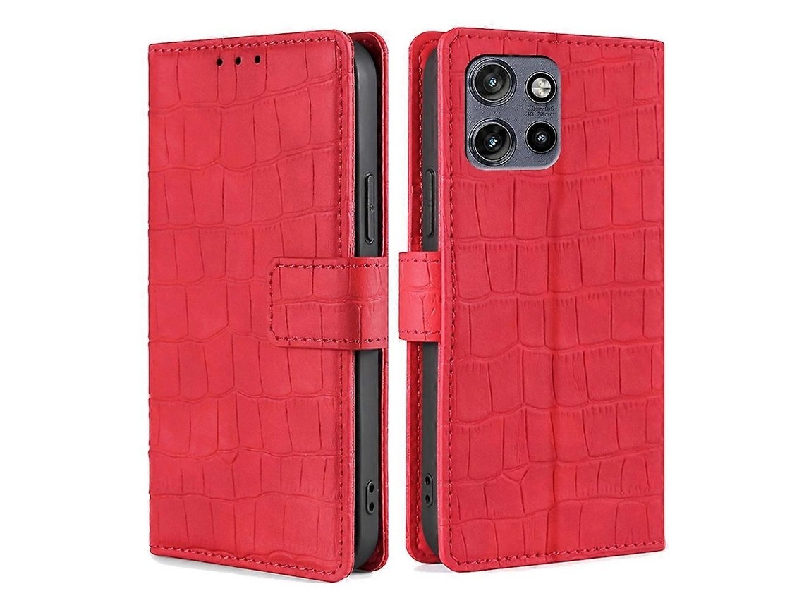 Capa De Couro Com Fecho Magnético Skin Feel Crocodile