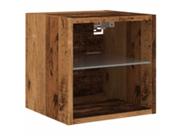 Tv Wall Cabinet, Tv Wall Cabinets Vidaxl Marrom Madeira Processada (n/a)