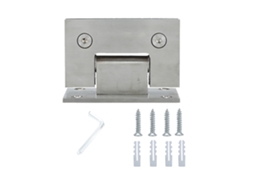 Hinge De Aço Inoxidável Para Porta De Vidro Ângulo 90°