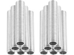 20 Peças De Niple Oco M10x5 Cm Para Conector De Extensão De Lâmpada De Ferro Galvanizado, Acessório Gokoco