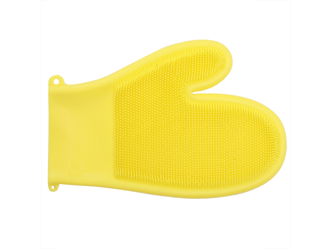Luva De Silicone Antiderrapante Resistente A Altas Temperaturas E Anti Escaldante Para Cozinha Doméstica (amarelo)