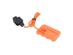 Bateria fictícia, conector D para NP F550 F570 F970, conector DC para câmera, monitor, luz LED, fonte de alimentação contínua.