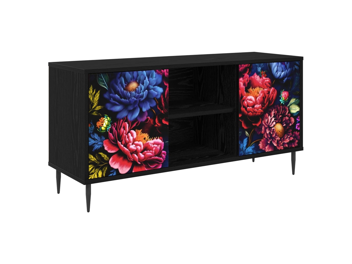 Vidaxl Gabinete Para Tv Kiel 102 X 33 X 51 Cm Carvalho Preto