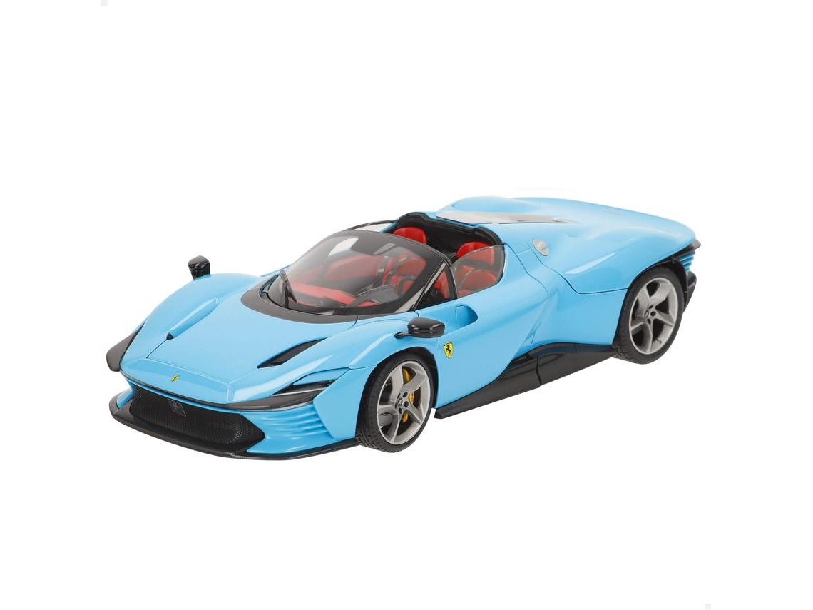 Modelo Em Miniatura - Bburago - Ferrari Signature - Daytona Sp3 - Azul - Réplica Ultra Detalhada