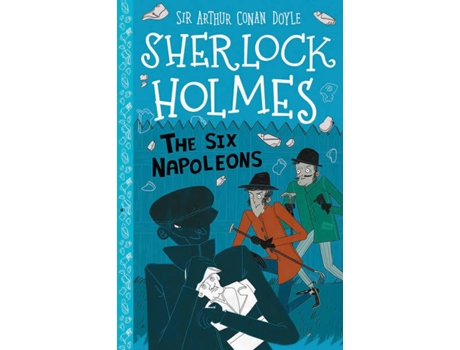 Livro The Six Napoleons de Sir Arthur Conan Doyle (Inglês)