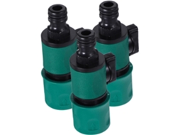 Conjunto De 3 Conectores Rápidos Para Mangueira Com Válvula