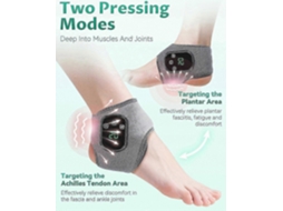 Massageador Para Os Pés Foot Renew - Método Triplo, Neuropatia, Tornozeleira Aquecida Portátil Se M Fio Com 3 Modos De Vibração,