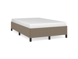 Bed Frame, Bed Frames Vidaxl Cinzento-acastanhado Tecido (120 X 200 Cm)